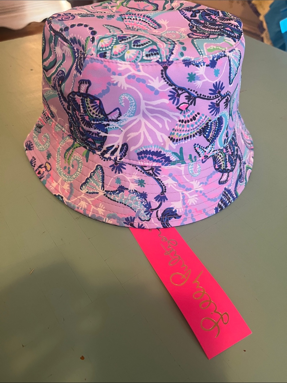 Lilly Pulitzer Pink Multicolor Paisley Kids Bucket Hat - Picture 2 of 3